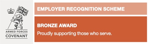 Armed Forces Covenant – Employer Recognition Scheme Bronze Award